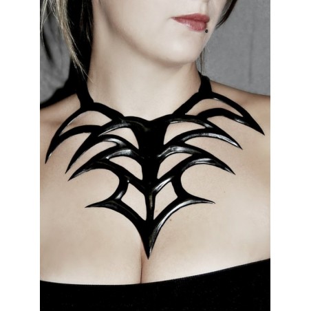 Katvoodoo Collier ras de cou latex noir XC14