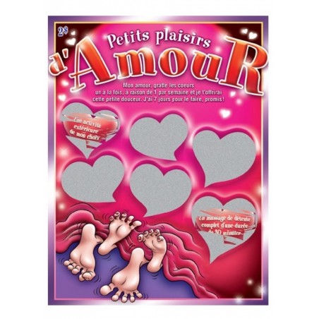 Jeu de carte a gratter petits plaisirs d'amour Ozzé coquin