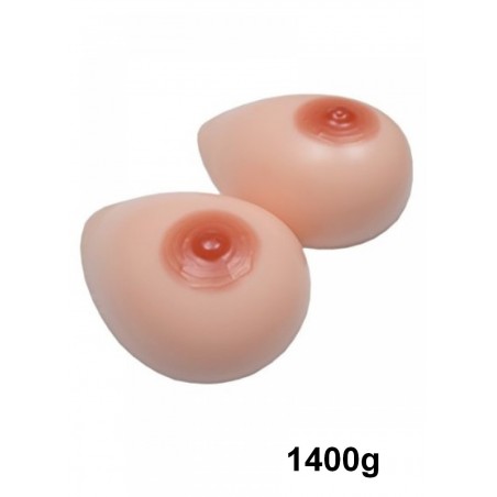 Prothèses seins ovale silicone 1400grs Taille 95F-100E-105D-110C-115B