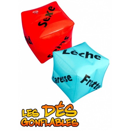 Jeu de dés érotiques gonflables - jeu aquatique