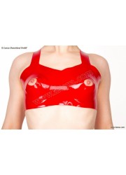 Latexa Soutien gorge ouvert têton latex 1103A rouge