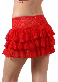 Tenue coquine mini jupe en dentelle pour femme sophie libertine vannes