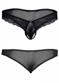 Lovers String homme BallOut dentelle noir