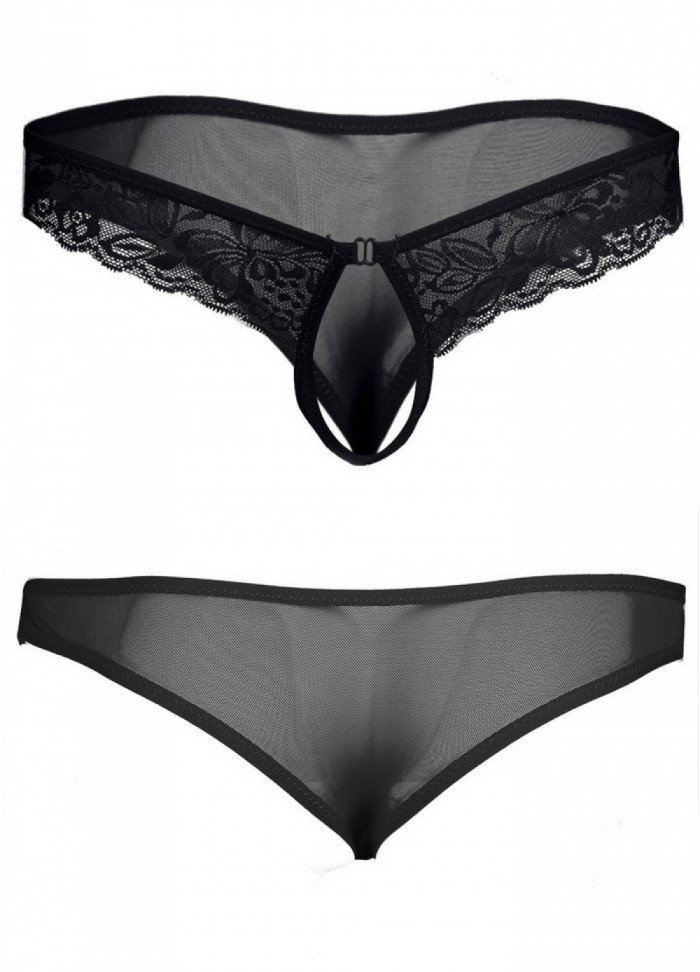 Lovers String homme BallOut dentelle noir