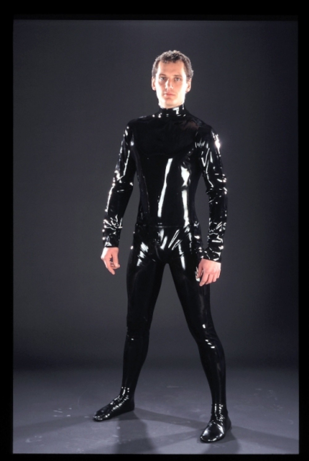 Latexa Combinaison homme avec pieds latex 1195 noir