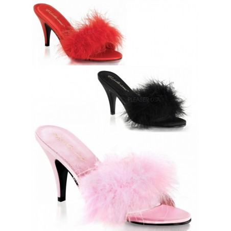 Pleaser Mules Amour en marabout