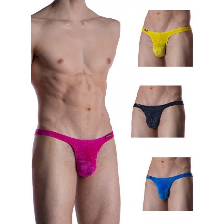 ManStore M2012 String homme Tower Beach jaune-rose-noir-bleu