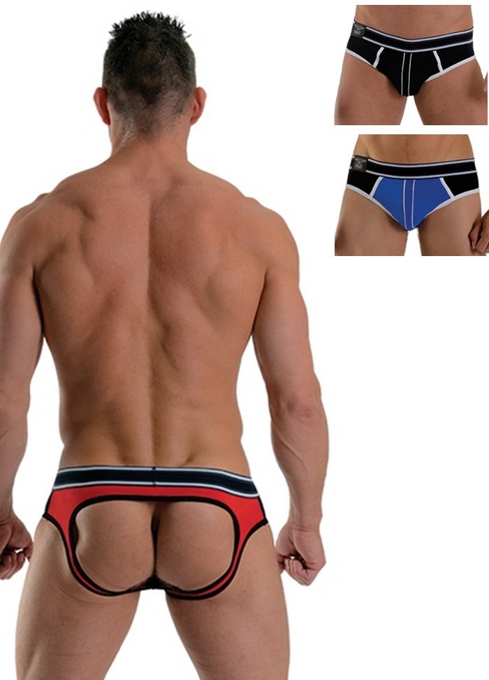 MB-JockStrap Urban Brief Soho noir-rouge-bleu