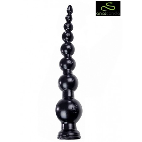 Analconda Gode Anal Boules Snake Progress vinyls noir L 45cm