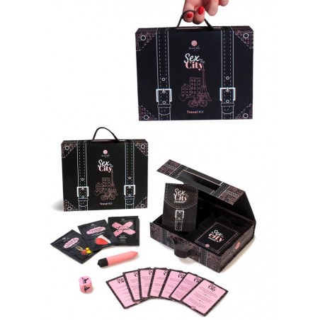 Coffret jeu vibro couple Sex In The City Travel Kit