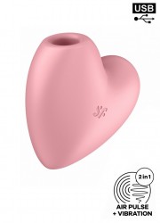 Satisfyer Sophie Libertine Vannes coeur rose vibrations et aspirations