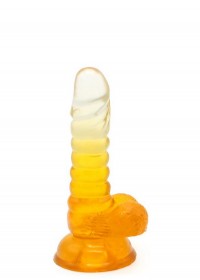 Gode ventouse réaliste Cox Color N°1 Transparent  jaune