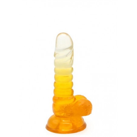 Gode ventouse réaliste Cox Color N°1 Transparent  jaune