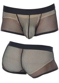 Lingerie coquine pour homme sous vêtement pas cher en résille noire