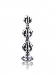 Plug anal boules en aluminium Diamond Star Beads  taille M