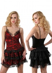 robe baroque style corset soirée club libertin