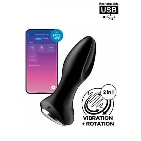 Satisfyer Rotator 2 Plug rechargeable Vibrant & Rotatif connecté sophie libertine