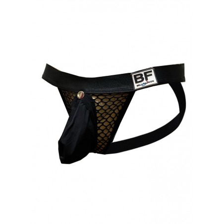 Jockstrap masculin en résille noir pour homme sous vêtement sexy