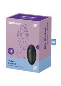 Satisfyer Vulva Lover 3 Rechargeable Aspirateur clitoris Vibrant noir-boite