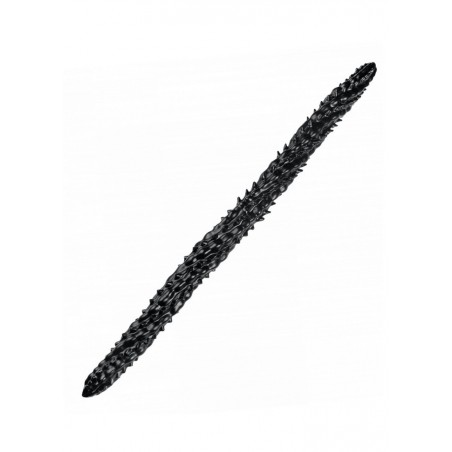 Double gode Dong Silur PVC avec Picots souples Noir Taille L 60 cm-sophie-libertine