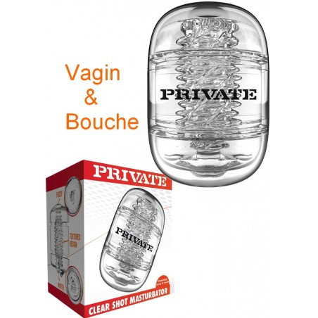 Masturbateur transparent Vagin & Bouche - Clear Shot Pussy-Mouth-sophie-libertine