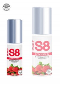 S8 lubrifiant de qualité pour couple gout fraise petit format en vente à la boutique Sophie Libertine Vannes