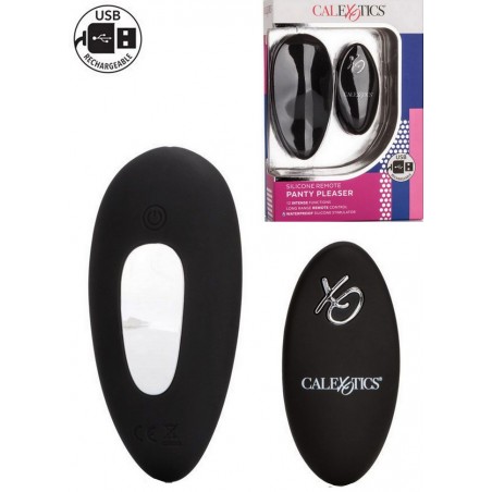 Stimulateur Clitoris Rechargeable Télécommande Silicone Remote Panty Pleaser noir