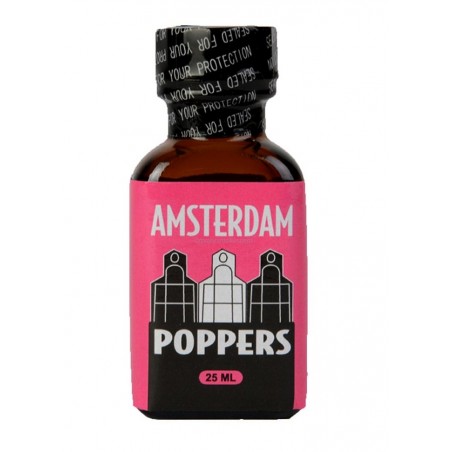 grand flacon Poppers Amsterdam - amyle - 25 ml petit prix chez Sophie Libertine Vannes