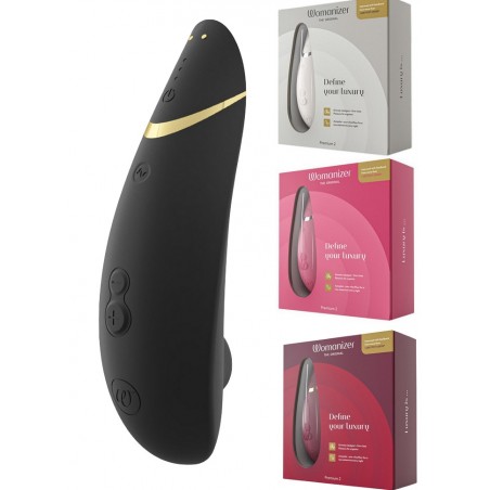Womanizer Premium 2 pour femme avec 14 vitesses de stimulation du clitoris - en vente chez Sophie Libertine Vannes