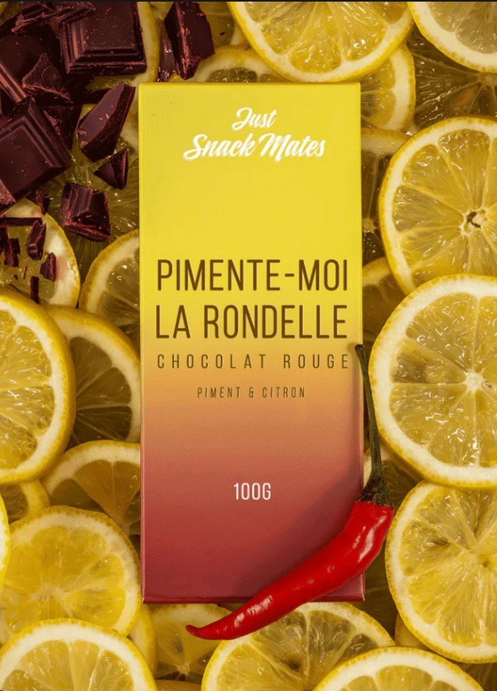 Chocolat Aphrodisiaque - Pimente Moi La Rondelle - Just-Snack-Mates en vente chez Sophie Libertine Vannes