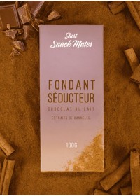 Chocolat Aphrodisiaque-lait- Fondant Séducteur- chocolat lait cannelle - just  snack-mates - Sophie Libertine Vannes