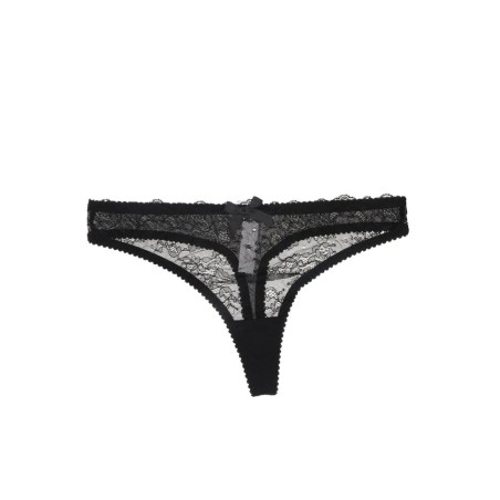 String sexy pour femme en dentelle noire transparente - vendu chez Sophie Libertine Vannes