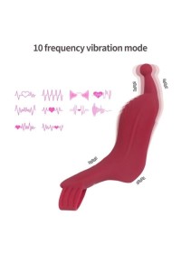 Stimulateur de clitoris rechargeable et vibrant qui s'enfile sur le doigt - sextoy pour femme et couple en vente au sexshop