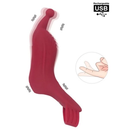 Doigt vibrant pour femme pénétrant point G et stimulateur de clitoris en vente chez Sophie Libertine Vannes