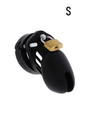 Cage de chasteté homme XTrem silicone noir-Taille S