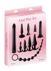 Kit Unisexe Découverte & Initiation anal Anal Play Kit 10 pièces noir