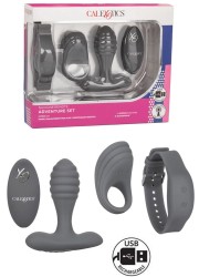 Super promo-sophielibertine-Coffret Plug anal & Cockring Rechargeable avec télécommande