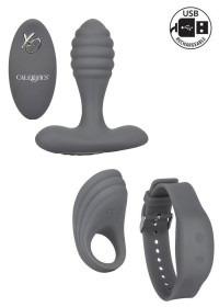 Coffret Plug anal & Cockring Rechargeable avec télécommande - Remote Adventure Set