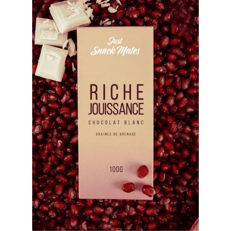 Chocolat aphrodisiaque Just Snack Mates blanc en vente chez Sophie Libertine Vannes sexshop