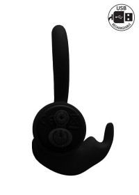 Anneau vibrant noir en silicone rechargeable en vente chez Sophie Libertine Vannes