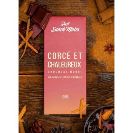 tablette de chocolat-aphrodisiaque-corcé et chaleureux-loveshop-just snack mate-vannes