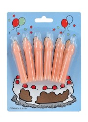 bougie d'anniversaire-en forme de sexe- 6 candle- humoristique- sophielibertine