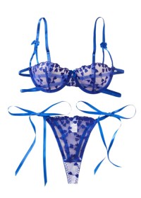 Sous vêtement bleus sexy pour femme en vente chez Sophie Libertine Vannes